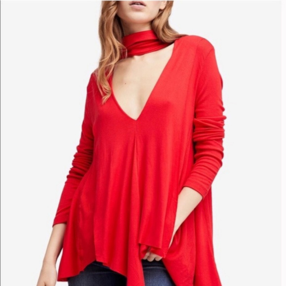 NWT Free People Uptown Turtle Tee choker tunic - Picture 2 of 8